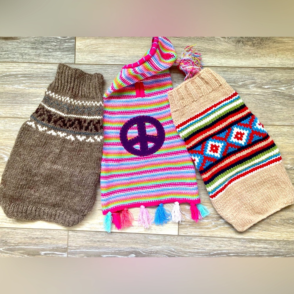 3 Doggie Sweaters